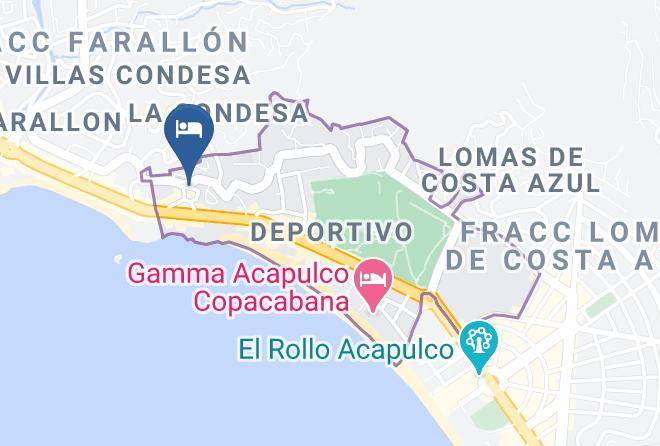 Acapulco De Juarez - Hotel Condesa Americana Acapulco Maps