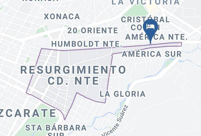 Puebla America Sur - Hotel Condesa Americana Maps