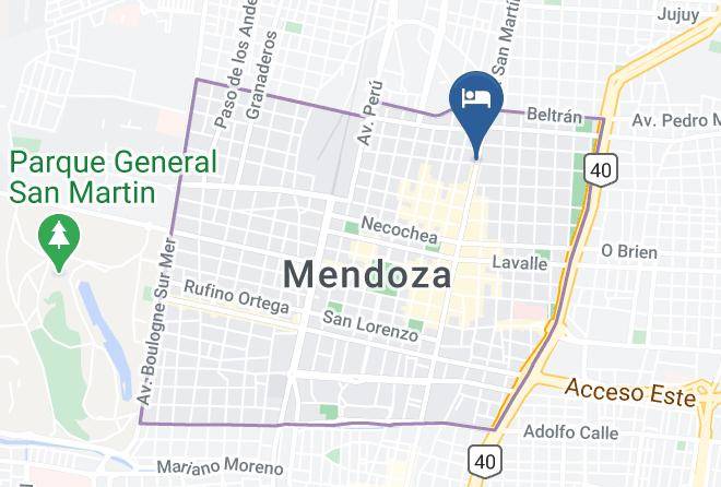 Mendoza - Hotel Confianza Maps