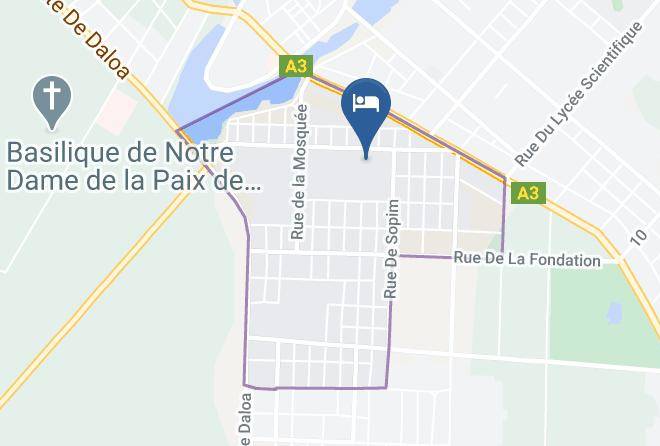 Yamoussoukro - Hotel Confidences Maps