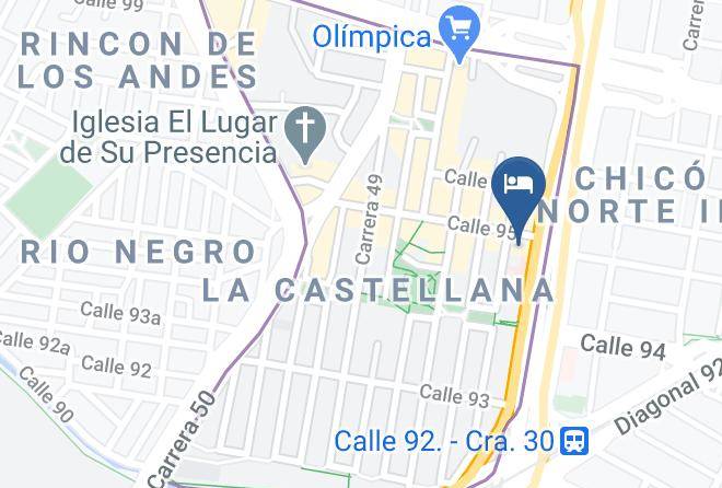 Hotel Confort 80 Castellana Map