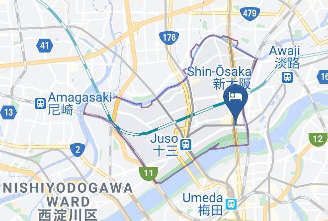 Osaka City Yodogawa Ward - Hotel Consort Maps