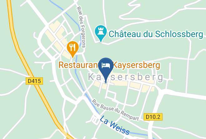 Haut Rhin - Hotel Kle Kaysersberg Maps