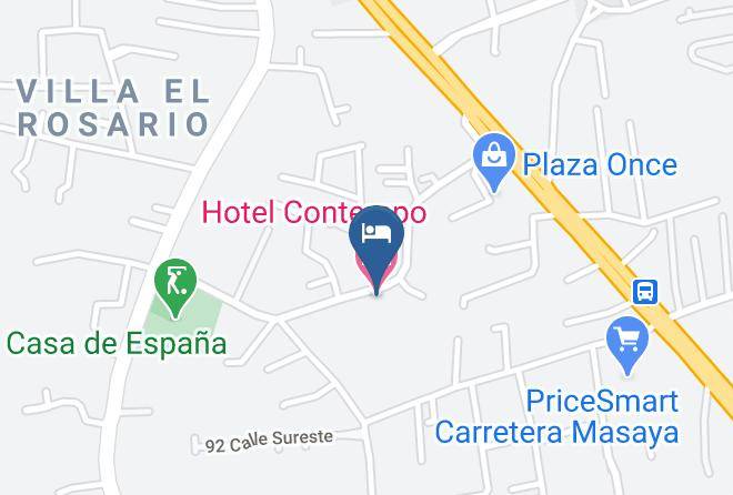 Managua - Hotel Contempo Maps
