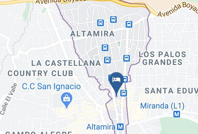 Caracas - Hotel Continental Altamira Maps