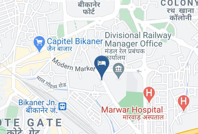 Bikaner - Hotel Continental Blue Maps