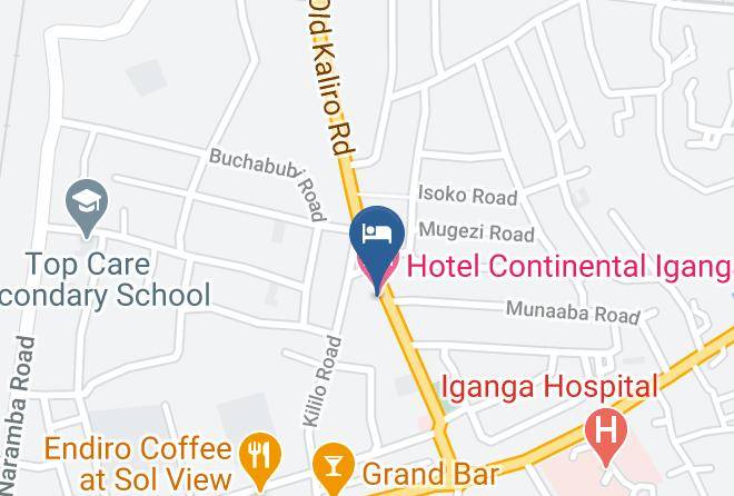 Kigulu - Hotel Continental Iganga Maps