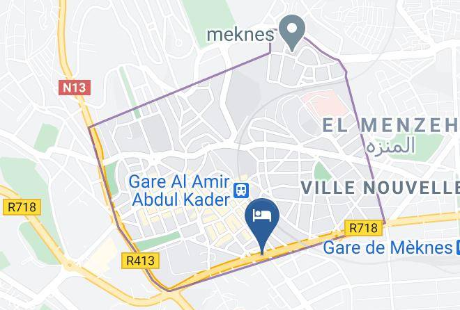 Meknes - Hotel Continental Maps