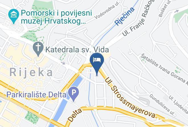 Rijeka - Hotel Continental Maps