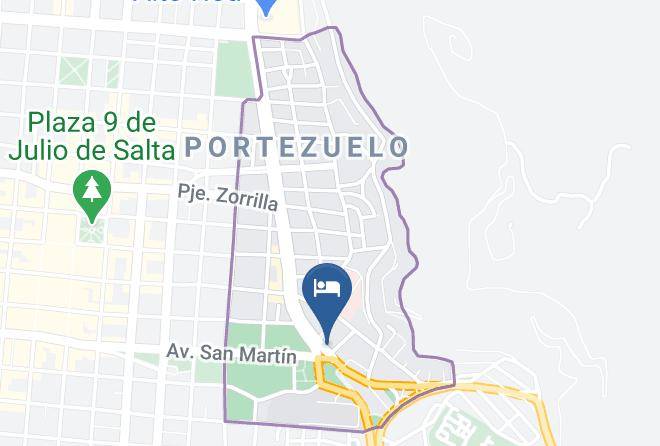 Salta - Hotel Continental Maps