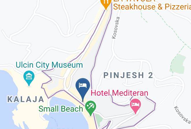 Ulcinj - Hotel Continental Ulcinj Maps