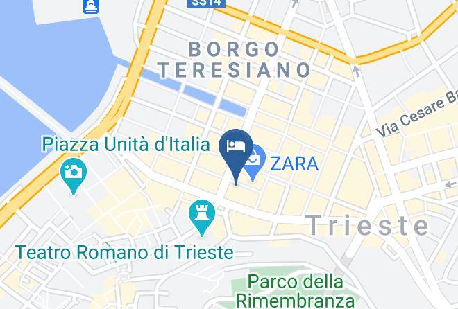 Trieste - Hotel Continentale Maps