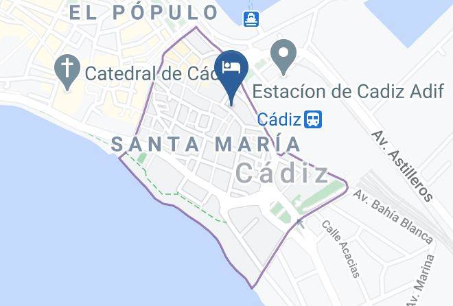 Hotel Convento Cadiz Map