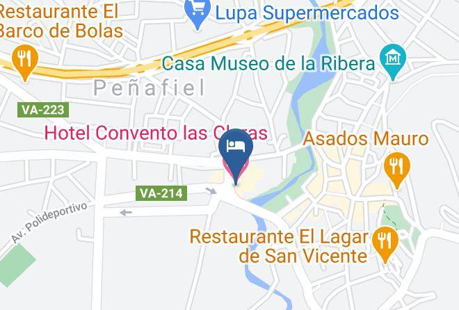 Valladolid - Hotel Convento Las Claras Maps