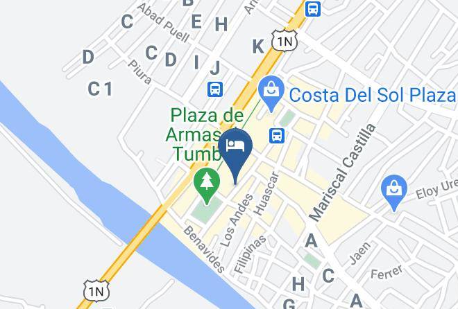 Tumbes - Hotel Cooperativo Maps