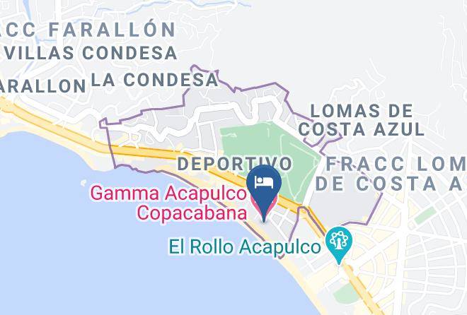 Acapulco De Juarez - Gamma Acapulco Copacabana Maps