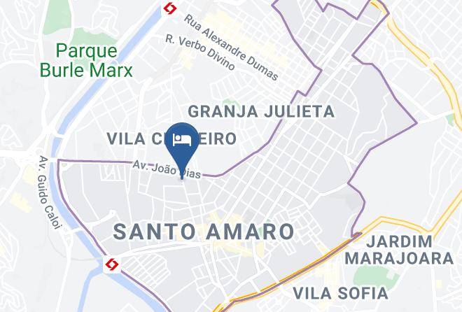 Sao Paulo Santo Amaro - Hotel Coqueiro Maps
