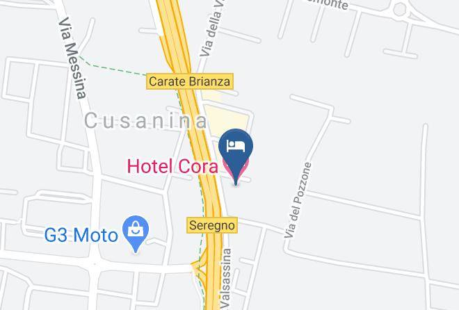Monza E Brianza - Hotel Cora Maps