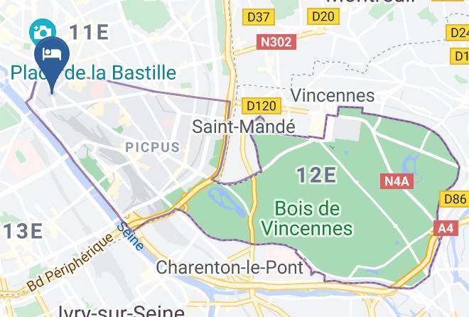 Paris - 9hotel Bastille Lyon Maps