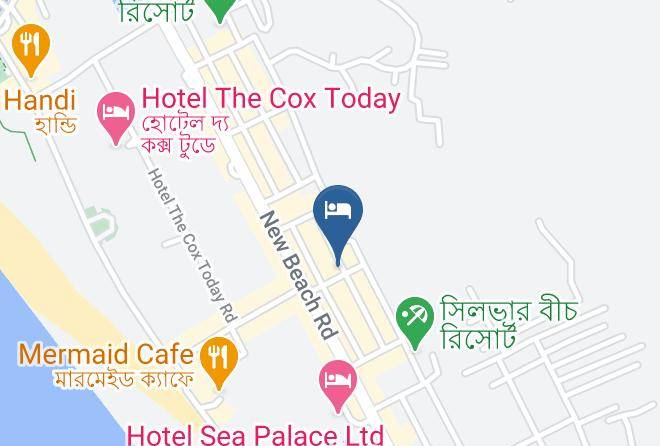Chittagong - Hotel Coral Reef Cox's Bazar Maps