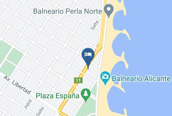 General Pueyrredon Partido - Hotel Corales 1 Estrella Maps
