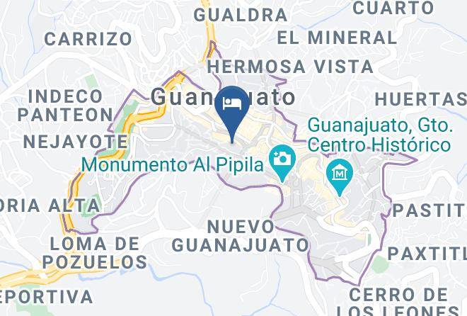 Guanajuato City Centre - Hotel Corazon Mexicano Maps