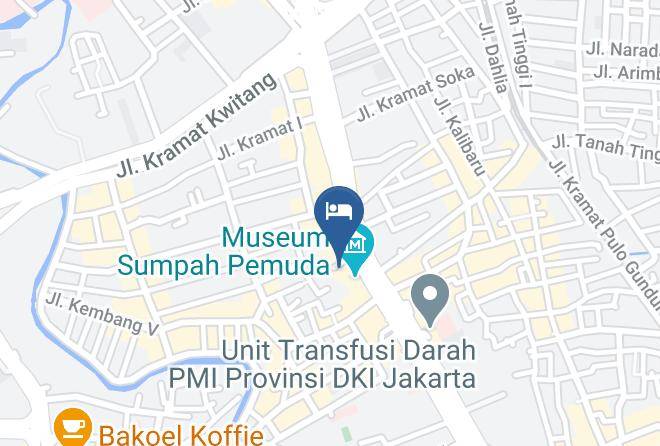 Central Jakarta - Cordela Hotel Senen Maps