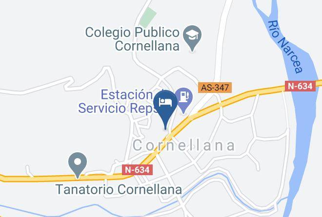Asturias - Hotel Cornellana Maps
