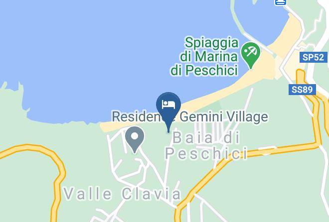 Foggia - Hotel Corona Beach Peschici Maps