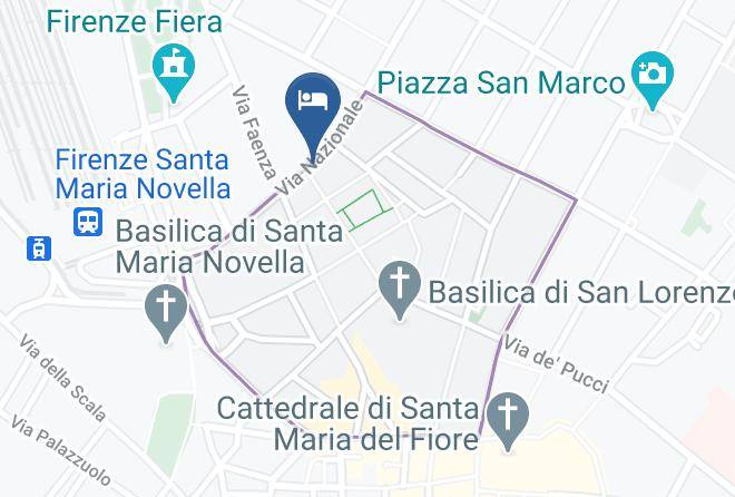 Florence - Hotel Corona D'italia Maps