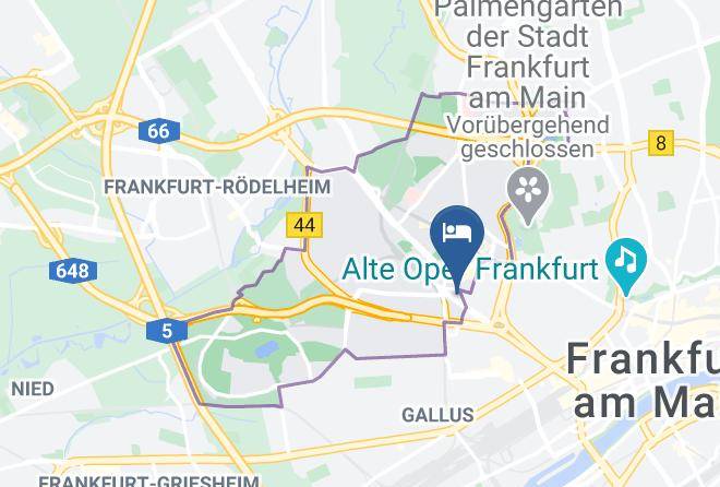 Frankfurt Am Main - Hotel Corona Garni Maps