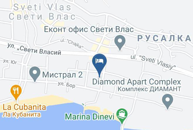 Nesebar - Hotel Corona Maps