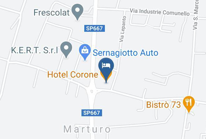 Treviso - Hotel Corone Maps