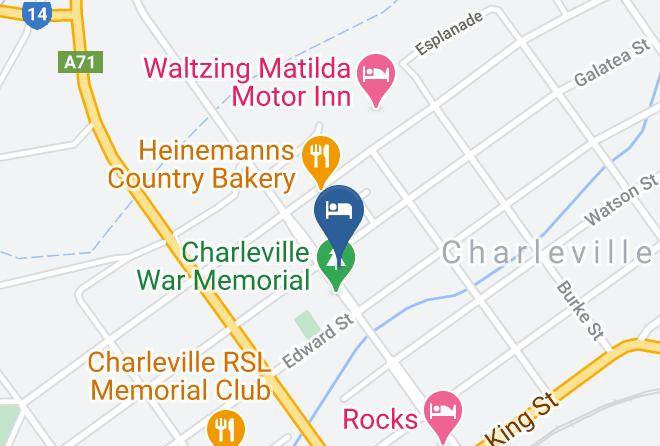 Hotel Corones Charleville Map