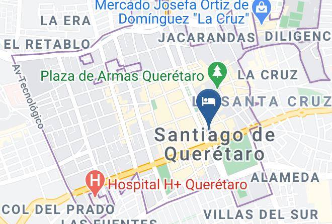 Santiago De Queretaro - Hotel Corregidora Maps