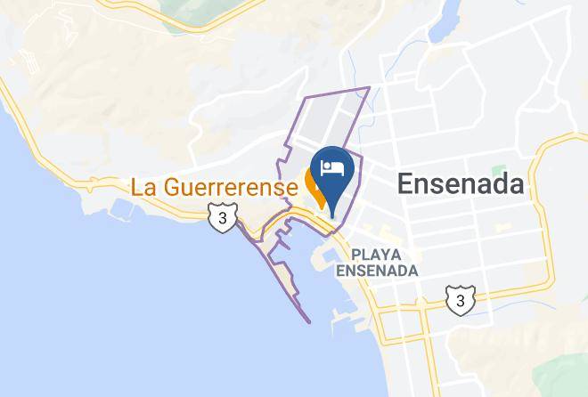 Ensenada - Hotel Cortez Baja Inn Maps