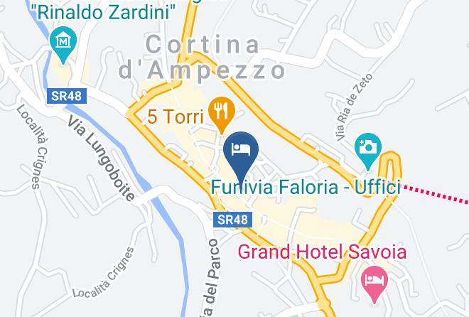 Hotel Cortina Map