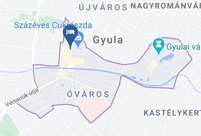 Gyula - Hotel Corvin Maps