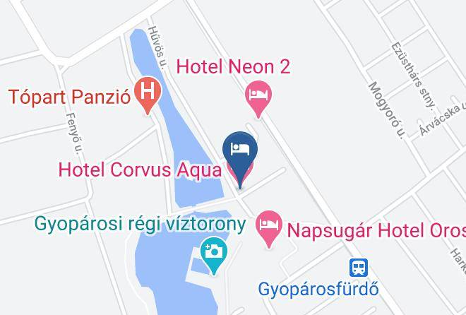 Oroshaza - Hotel Corvus Aqua Maps