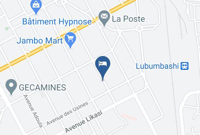 Lubumbashi - Hotel Cosmopolite Maps