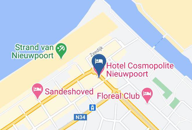 West Flanders - Hotel Cosmopolite Nieuwpoort Maps