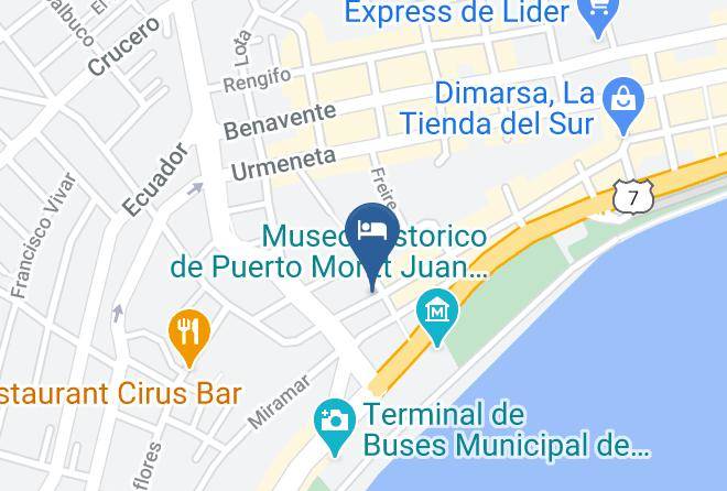 Hotel Costa Bahia Puerto Montt Map