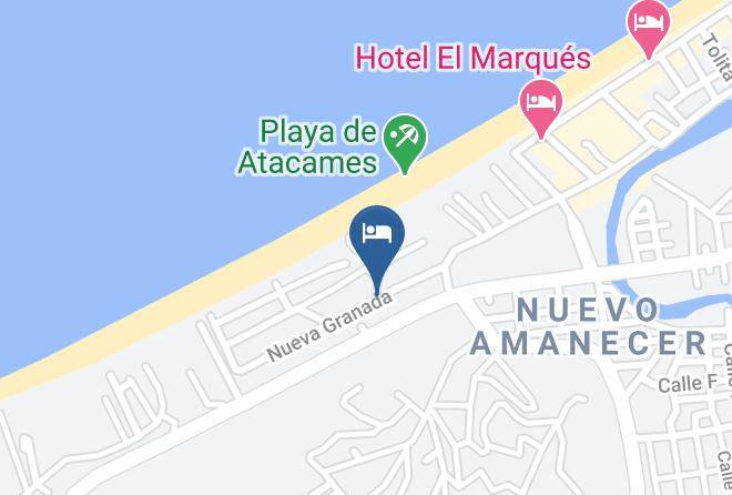 Atacames - Hotel Costa Brava Maps