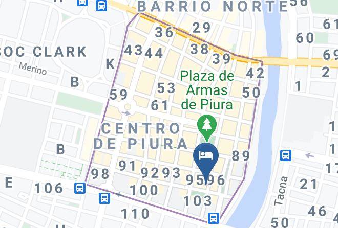 Piura - Hotel Costabella Con Aire Acondicionado Maps