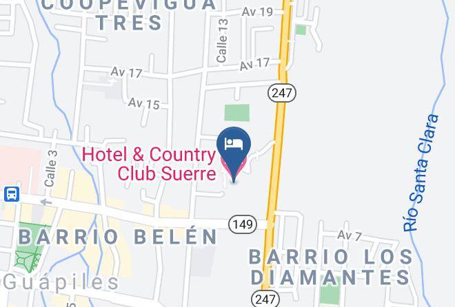 Pococi - Hotel & Country Club Suerre Maps