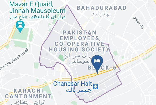Karachi - Hotel Country Inn Maps