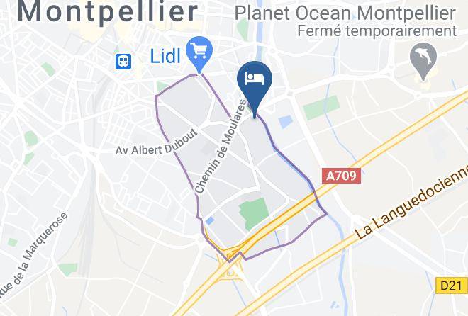 Herault - Courtyard Montpellier Maps