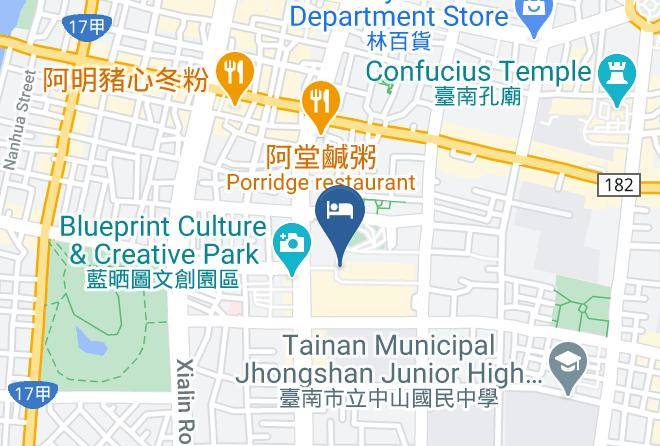 Hotel Cozzi Tainan Ximen Map