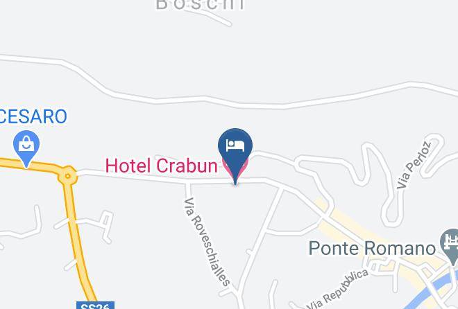 Aosta - Hotel Crabun Maps