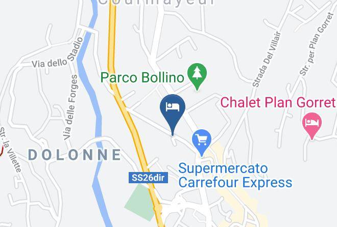 Aosta - Hotel Crampon Maps